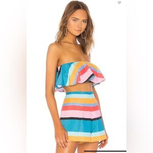 Lovers + Friends Cox Crop in April Stripe - Size XS - Excellent Condition